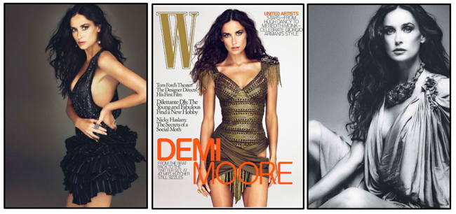 Demi Moore W Magazine