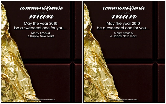 Happy Holidays from commons&sense : MAN1